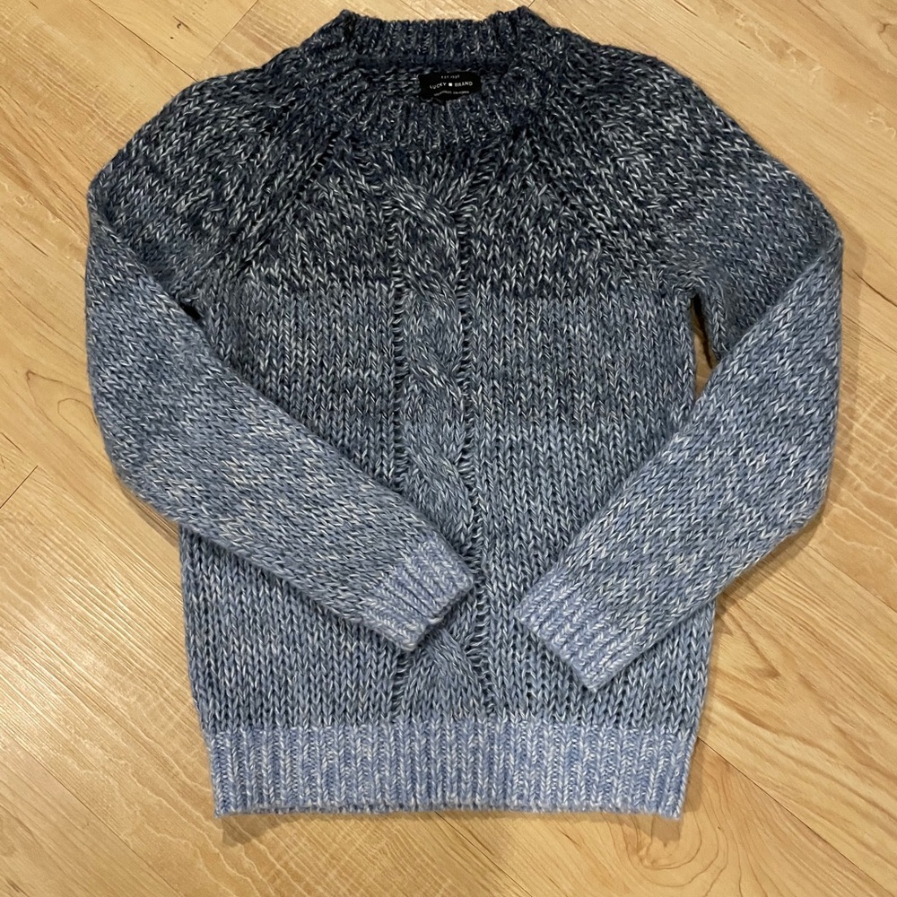 Lucky brand cable neck sweater